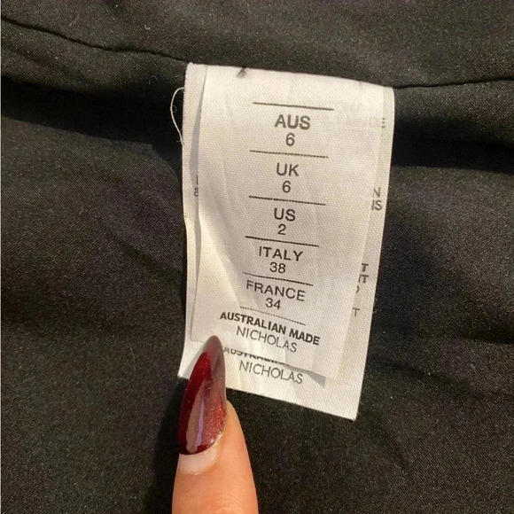 Nicholas Tweed Pattern Fringe Mini Skirt Size 2 - Picture 5 of 6